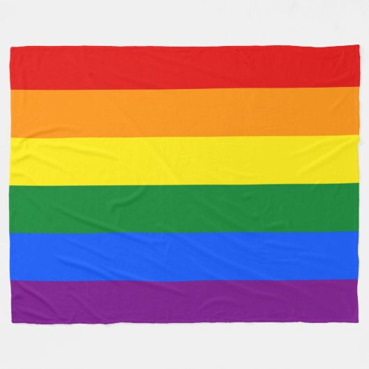 Lesbische en homoseksuele trots fleece deken (Voorkant (Horizontaal))