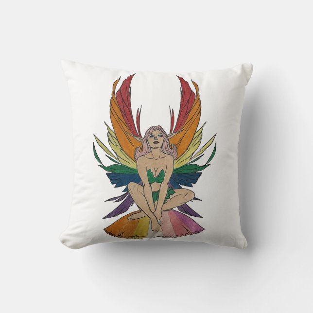 Lesbische Faerie  Kussen (Voorkant)