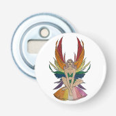 Lesbische fee  button flesopener (Voorkant)