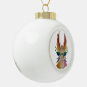Lesbische fee keramische bal ornament (Links)