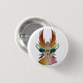 Lesbische fee  ronde button 3,2 cm (Voorkant /achterkant)