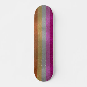 Lesbische Gay Pride Flag Glitter Sparkles Persoonlijk Skateboard