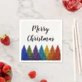 Lesbische Gay Pride Regenboog Vlag Kerstboom Servetten (Insitu)