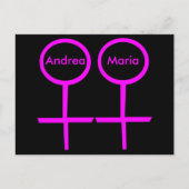 Lesbische geliefden  Briefkaart (Voorkant)