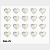 Lesbische geliefden hart sticker (Vel)