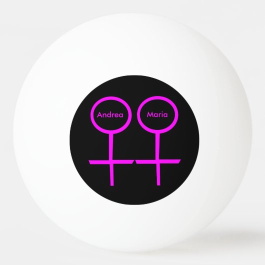 Lesbische geliefden  Ping Pong Ball (Voorkant)