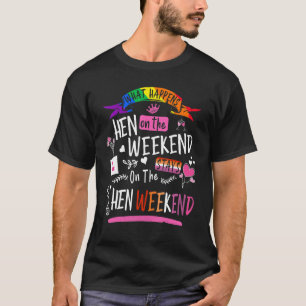 Lesbische Hen Do-kleding voor vrouwen en groepshen T-shirt