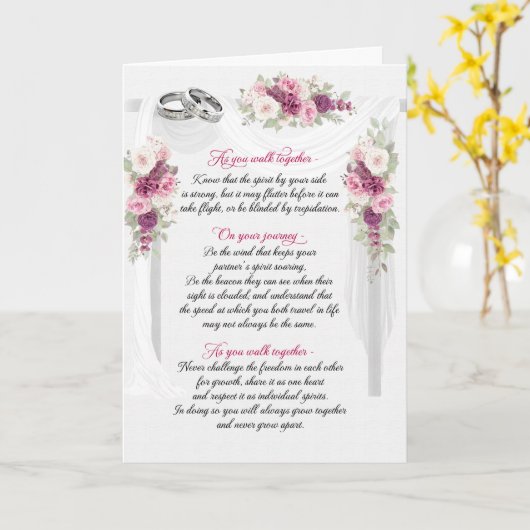 Lesbische homohuwelijk gefeliciteerd kaart (Gele Bloem)