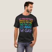 Lesbische homoseksuele pride Rainbow LGBT grappige T-shirt (Voorkant volledig)