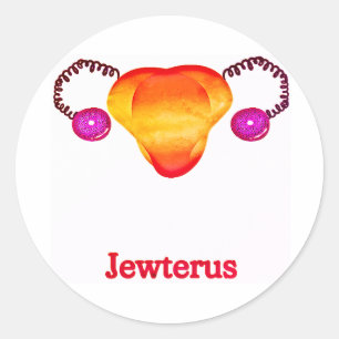 Lesbische Jewterus Ronde Sticker