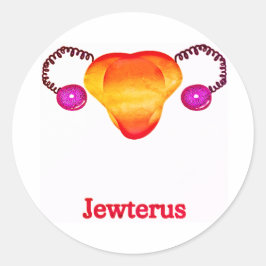 Lesbische Jewterus Ronde Sticker