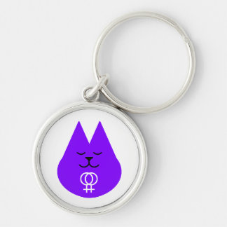 Lesbische Kat Sleutelhanger