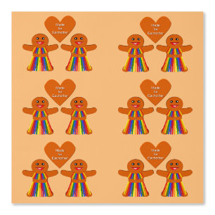 Lesbische Kerst Gingerbread Dames Koppel Behang