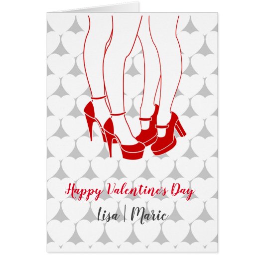 Lesbische koppel dat op de Dag van de Valentijn aa (Voorkant)