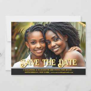 Lesbische koppels trouwaankondiging foto gay kaart