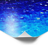 Lesbische kus in blauw en paars foto afdruk (Hoek)