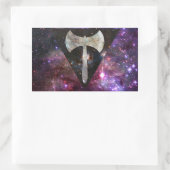 Lesbische labrys nevel vlag stickers (Tas)