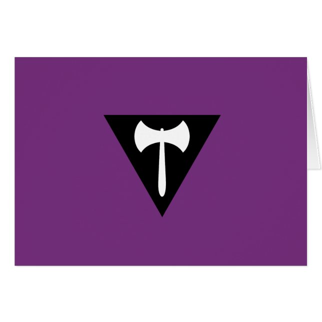 Lesbische Labrys Pride Vlag (Voorkant Horizontaal)