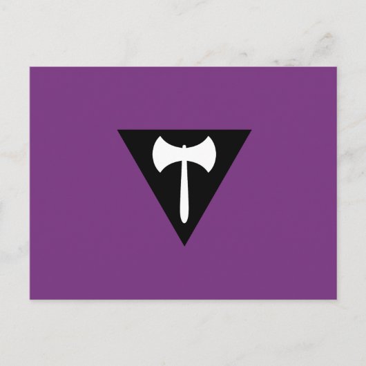 Lesbische Labrys Pride Vlag Briefkaart (Voorkant)