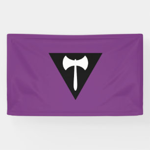 Lesbische Labrys Pride Vlag Spandoek