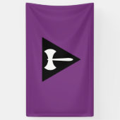 Lesbische Labrys Pride Vlag Spandoek (Verticaal)