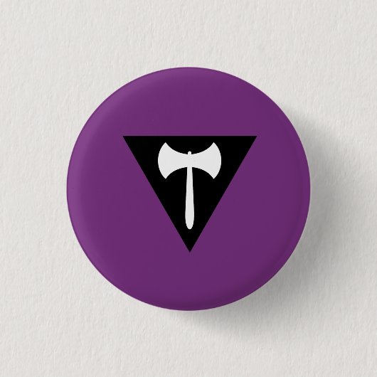 Lesbische Labrys Pridevlag Ronde Button 3,2 Cm (Voorkant)