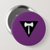 Lesbische Labrys Pridevlag Ronde Button 4,0 Cm (Voorkant /achterkant)