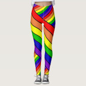 Lesbische LGBT Pride Rainbow Leggings (Voorkant)