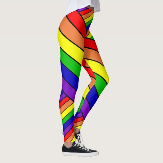 Lesbische LGBT Pride Rainbow Leggings (Rechts)