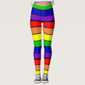 Lesbische LGBT Pride Rainbow Leggings (Voorkant)