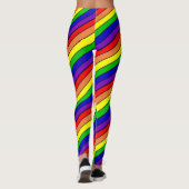 Lesbische LGBT Pride Rainbow Leggings (Achterkant)