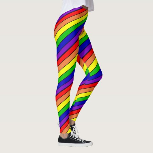 Lesbische LGBT Pride Rainbow Leggings (Rechts)