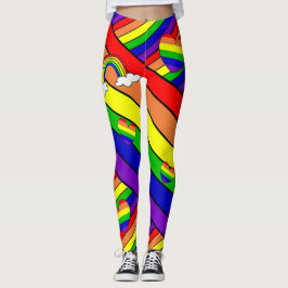 Lesbische LGBT Pride Rainbow Leggings