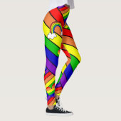 Lesbische LGBT Pride Rainbow Leggings (Rechts)