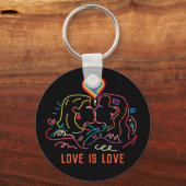 Lesbische LGBT Pride Sleutelhanger (Voorkant)