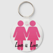 Lesbische liefde sleutelhanger (Voorkant)