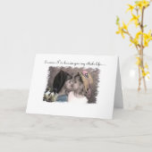 Lesbische liefdeskaart kaart (Gele Bloem)