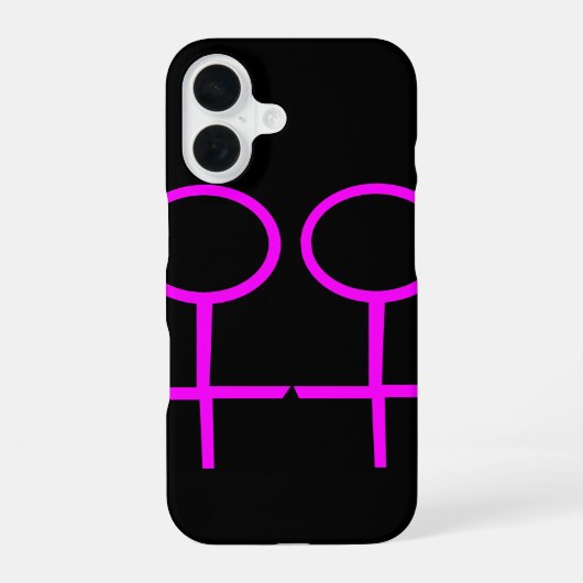 Lesbische Liefdesparen iPhone 16 Hoesje (Achterkant)