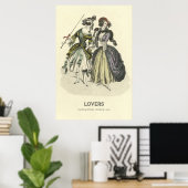 Lesbische liefhebbers bij Masquerade Ball Poster (Thuiskantoor)