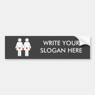 Lesbische Liefjes - Bumpersticker