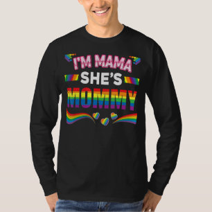 Lesbische Moeder Gay Pride Ik ben Mama Ze is Mama T-shirt