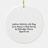 Lesbische nationaliteit: Love maakt een Heilige Fa Keramisch Ornament (Achterkant)