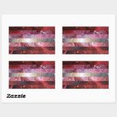 Lesbische nevel vlag stickers (Vel)