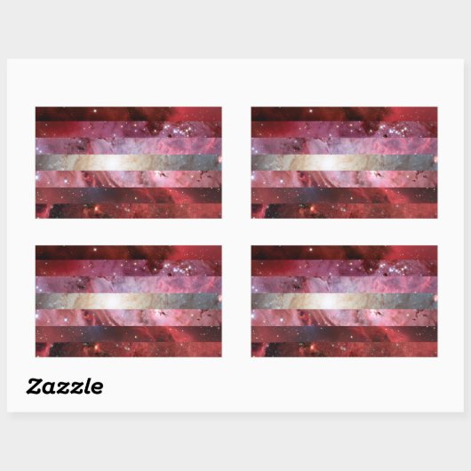 Lesbische nevel vlag stickers (Vel)