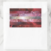 Lesbische nevel vlag stickers (Tas)