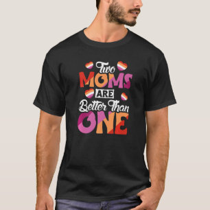Lesbische ouders twee momen zijn beter dan één t-shirt