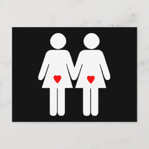 Lesbische overs - briefkaart