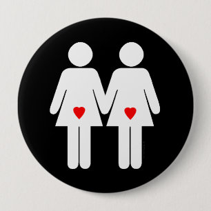 Lesbische overs - ronde button 4,0 cm