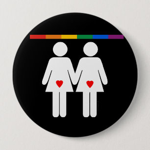 Lesbische overs - ronde button 4,0 cm