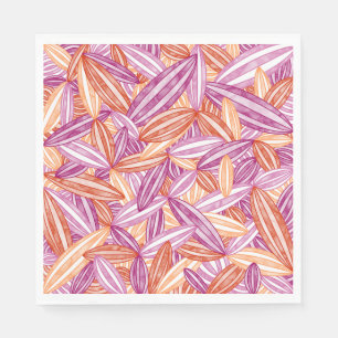 Lesbische Pride Abstracte Zen Bloembladeren Roze Servet